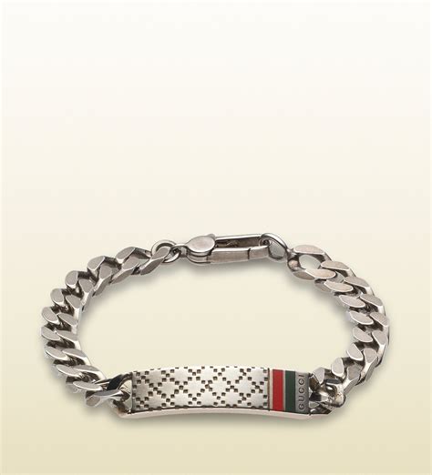 bracelet gucci men|luxury silver bracelets for men.